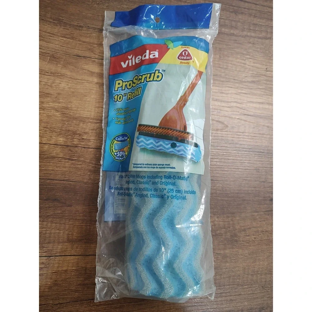 O-Cedar ProScrub Roller Mop Refill Wave Sponge Sealed Discontinued NOS A17
